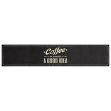 Vidaxl Kitchen Mat promyvatelné kávy Text 60x300 cm Velvet