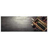 Vidaxl kuchyňská rohož omyvatelné víno Flesprint 60x180 cm samet