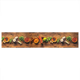 Vidaxl Kitchen mat washable herb print 60x300 cm velvet