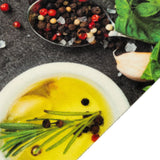 Vidaxx alfombra de cocina lavable estampado de hierbas 45x150 cm terciopelo