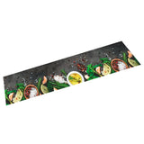 Vidaxl kuchyňská rohož omyvatelná bylina tisk 60x300 cm samet