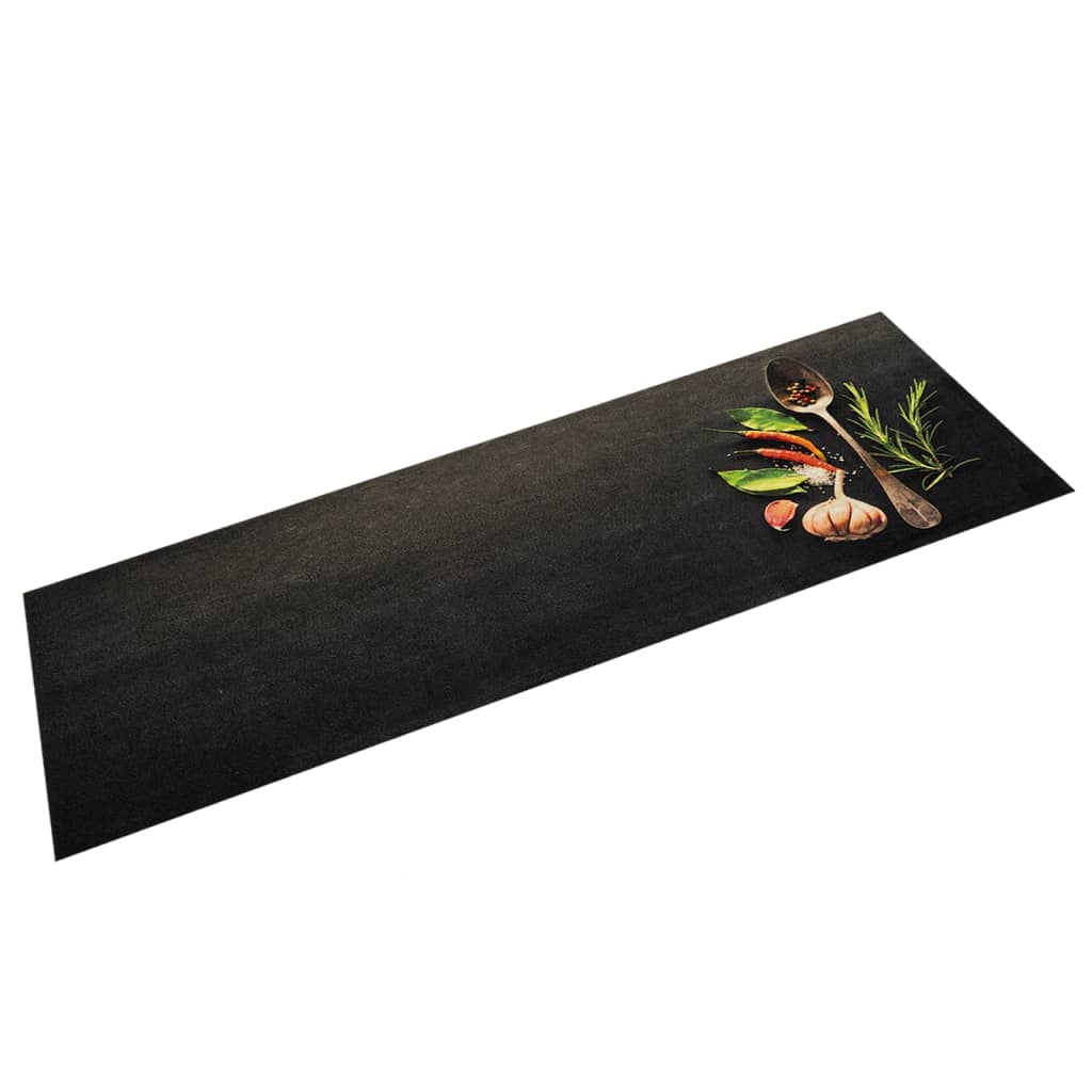 Vidaxl Kitchen Mat Maty zioła zioła 45x150 cm aksamit