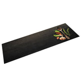 Vidaxl Kitchen Mat Maty zioła zioła 45x150 cm aksamit