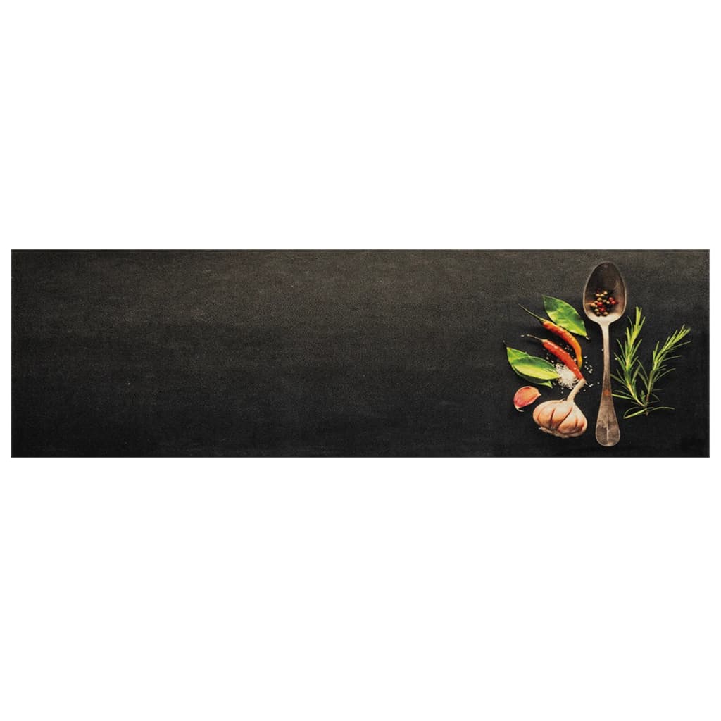 Vidaxl Kitchen Mat Maty zioła zioła 45x150 cm aksamit