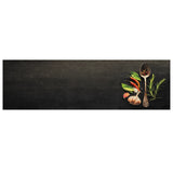 Vidaxl Kitchen Mat Maty zioła zioła 45x150 cm aksamit