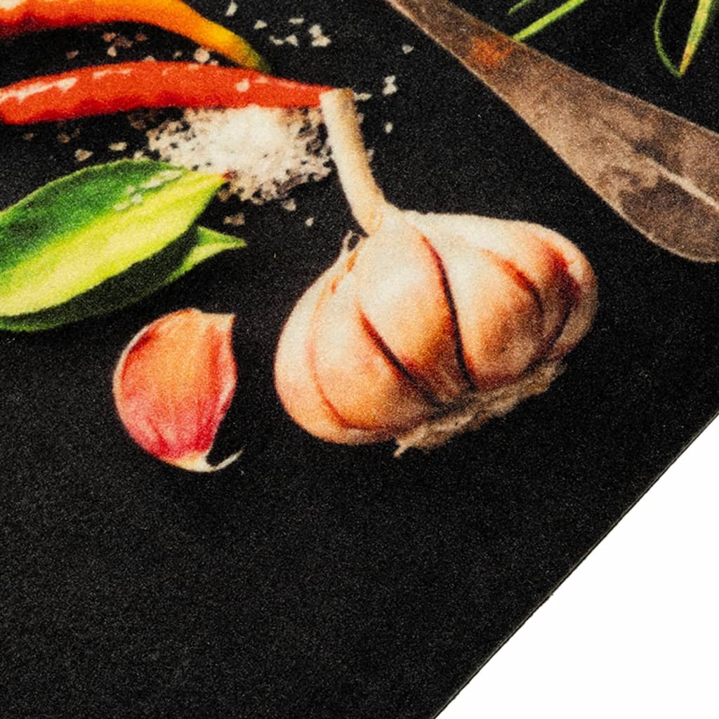 Vidaxl Kitchen Mat Maty zioła zioła 45x150 cm aksamit
