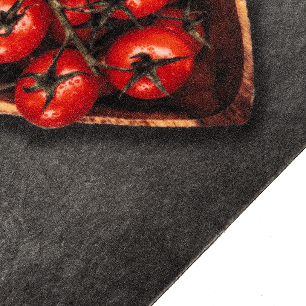 Vidaxl Kitchen mat washable cooking text 60x180 cm velvet