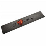 Vidaxl Kichen Mat Kachen kachen Text 60x300 cm Velvett