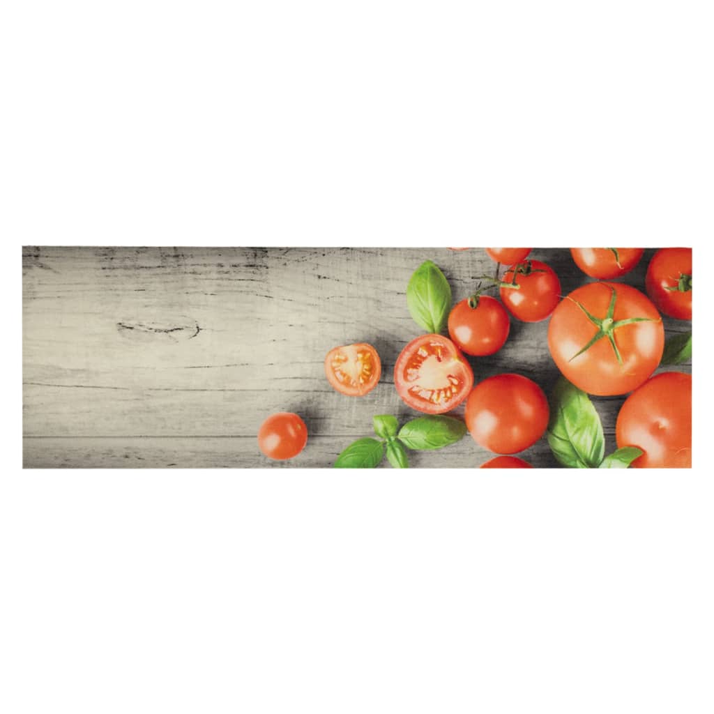 Vidaxl Kichen Matlobable Tomate Print 60x180 cm Velvett