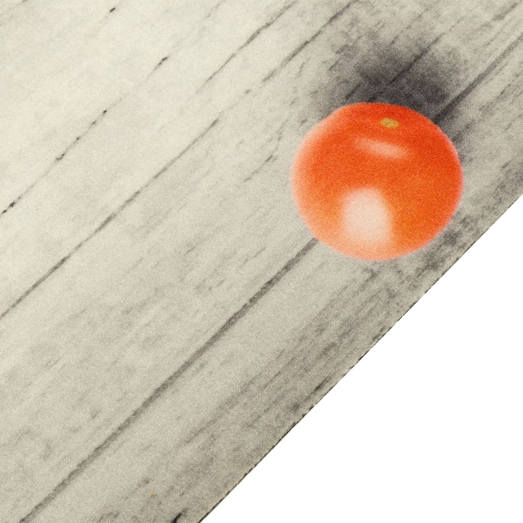 Vidaxl Kichen Matlobable Tomate Print 60x180 cm Velvett