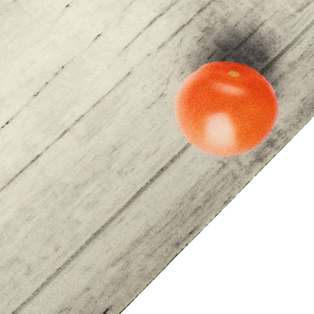 Vidaxl kuchyňský rohož omyvatelné rajčatové tisk 60x300 cm samet