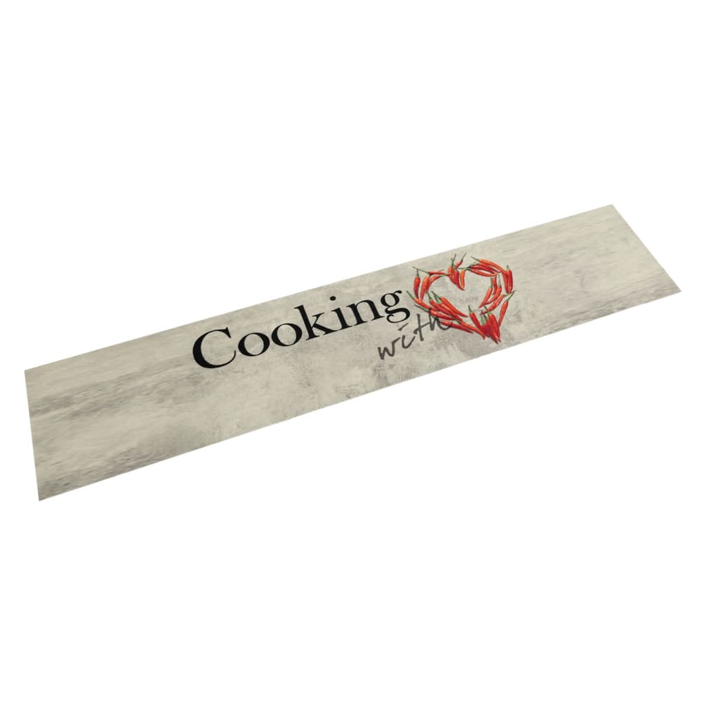 Vidaxl Kiche Mat wäschen Peffer Text 60x300 cm Velvett