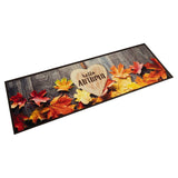Vidaxl Kitchen mat washable autumn print 45x150 cm velvet