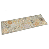Vidaxl Kitchen mat washable hexagon pastel print 45x150 cm velvet
