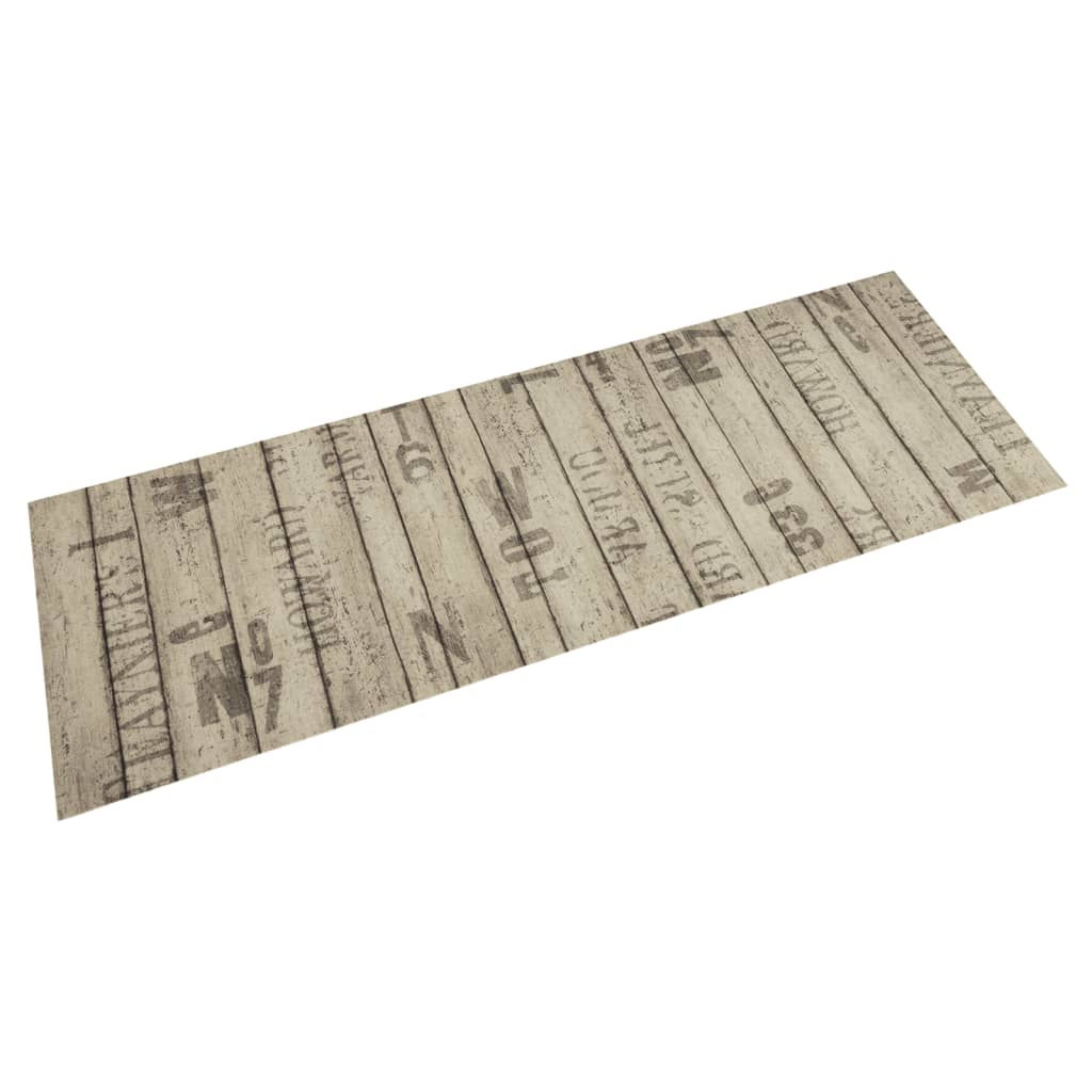 Vidaxl Kitchen mat washable fence print 60x180 cm velvet