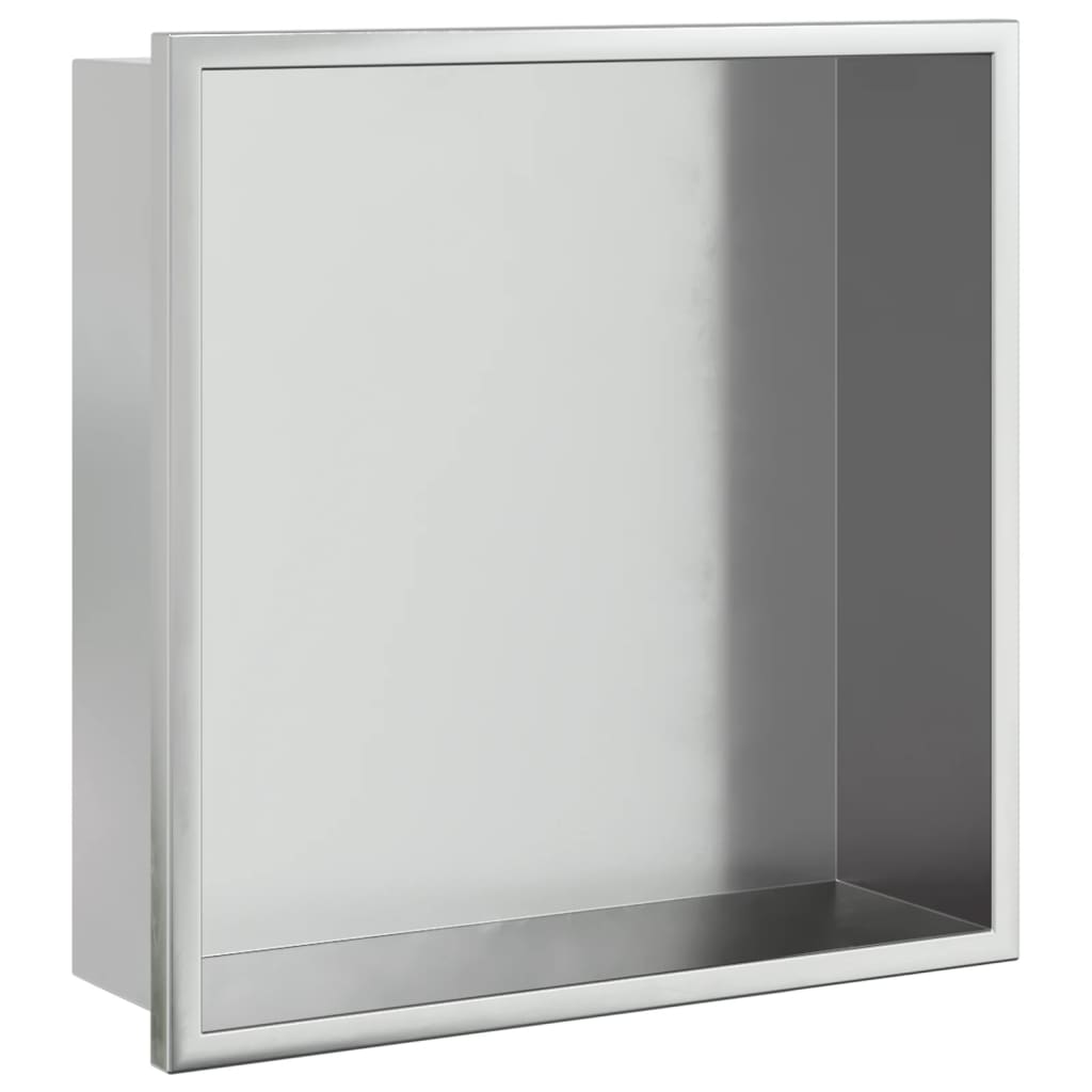 Vidaxl shower 32x32x9 cm stainless steel brushed silver colored