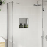Vidaxl shower 32x32x9 cm stainless steel brushed silver colored