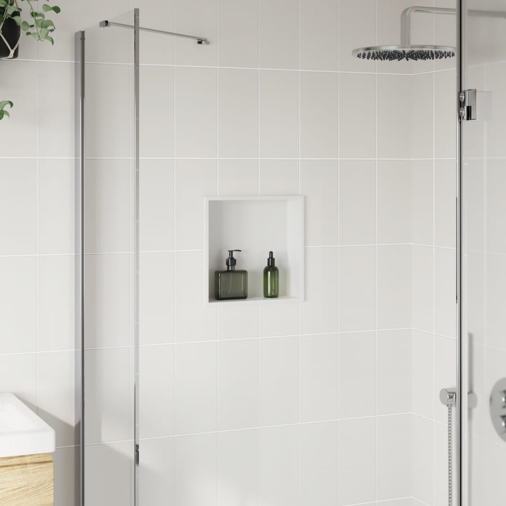 Nicho de duche Vidaxx 32x32x9 cm aço inoxidável branco mate
