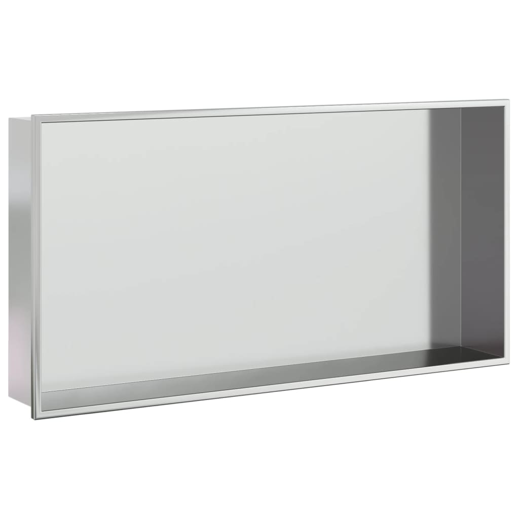 Vidaxl Shower 62x32x9 cm in acciaio inossidabile color argento spazzolato