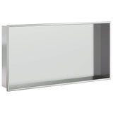 Vidaxl Shower 62x32x9 cm in acciaio inossidabile color argento spazzolato