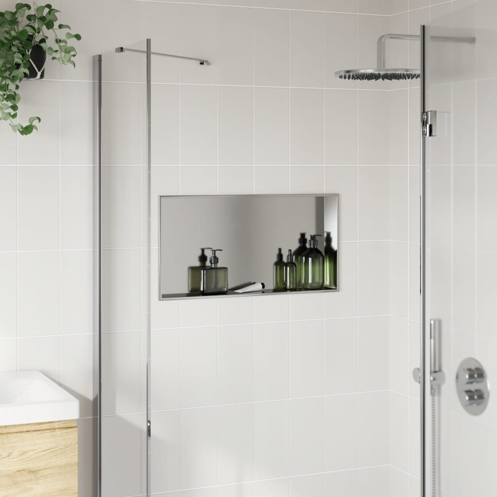 Vidaxl Shower 62x32x9 cm in acciaio inossidabile color argento spazzolato