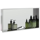 Vidaxl Shower 62x32x9 cm in acciaio inossidabile color argento spazzolato