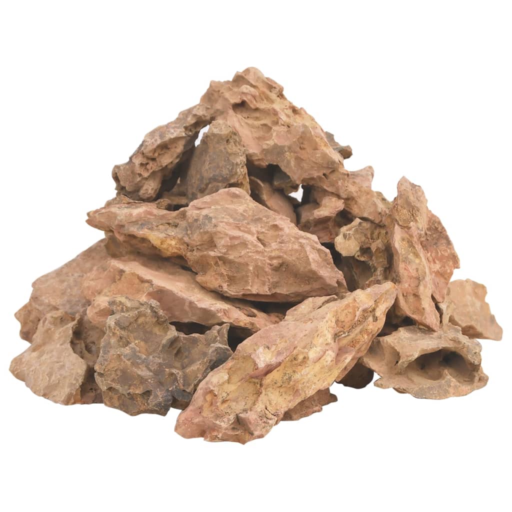 Vidaxl lavasten 25 kg 1-10 cm rjava