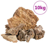 VidaXL dragon stones 10 kg 5-30 cm brown