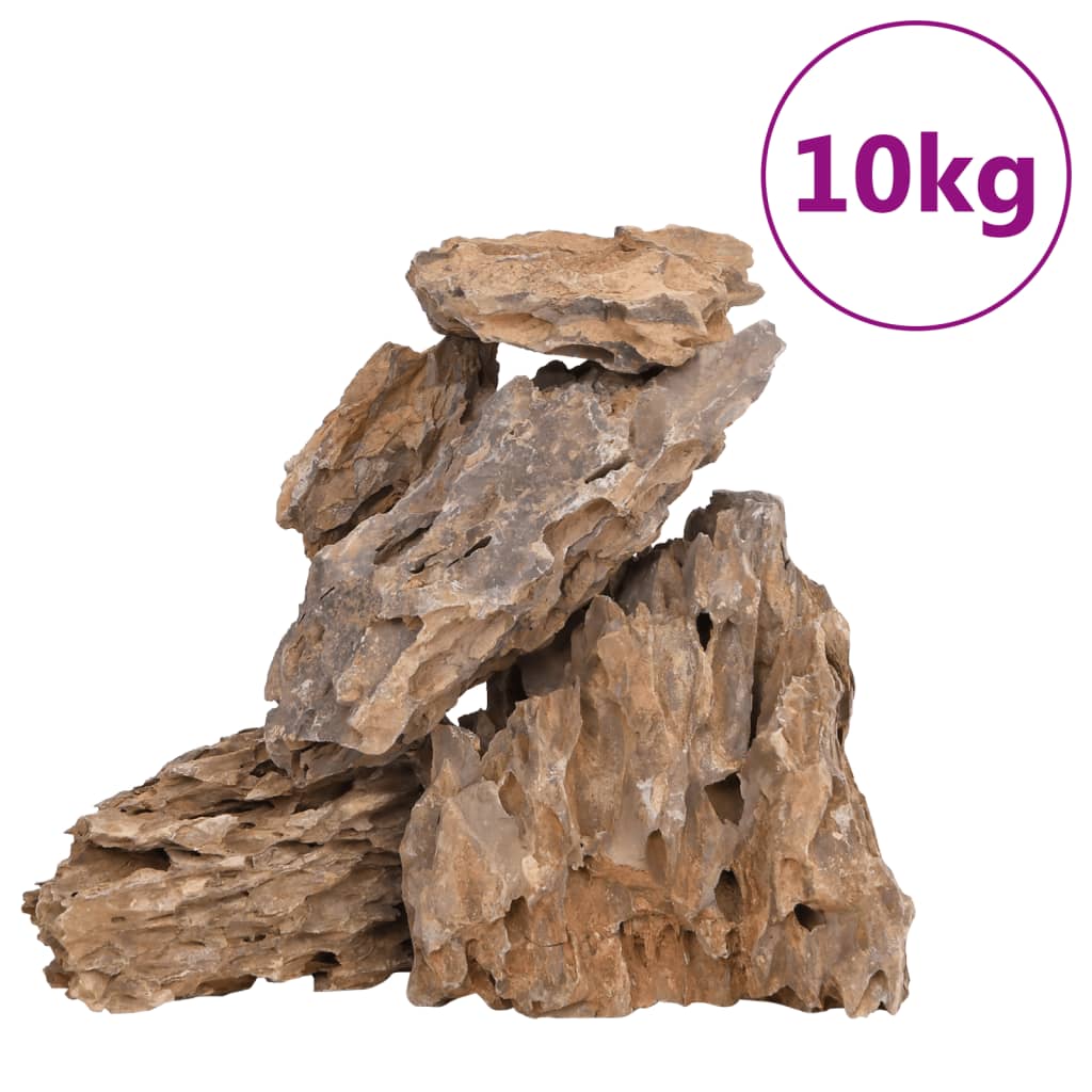 VidaXL dragon stones Mixed color 10 kg 10-30 cm