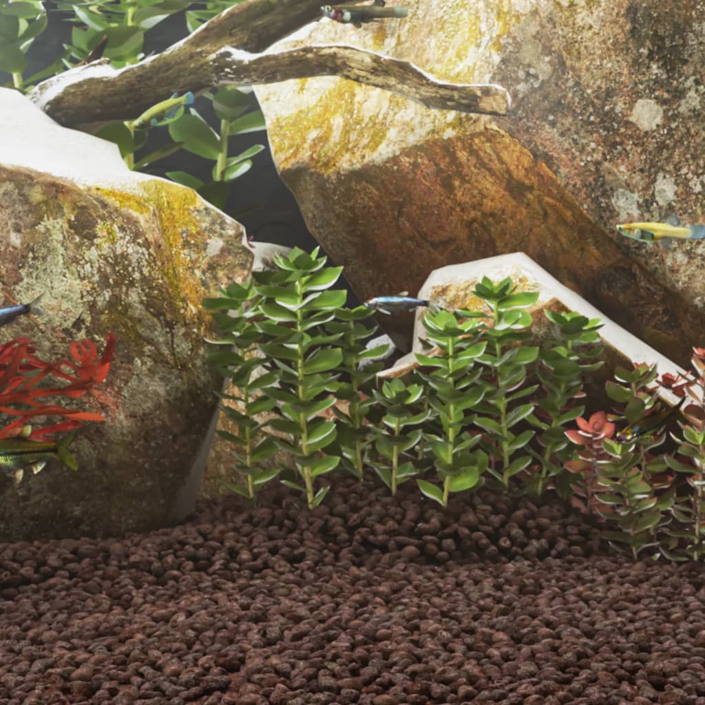 Vidaxl Lava stones 25 kg 5-8 mm red