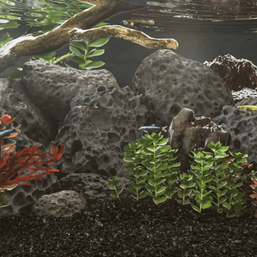 Vidaxl Lava stones 10 kg 10-30 cm Black