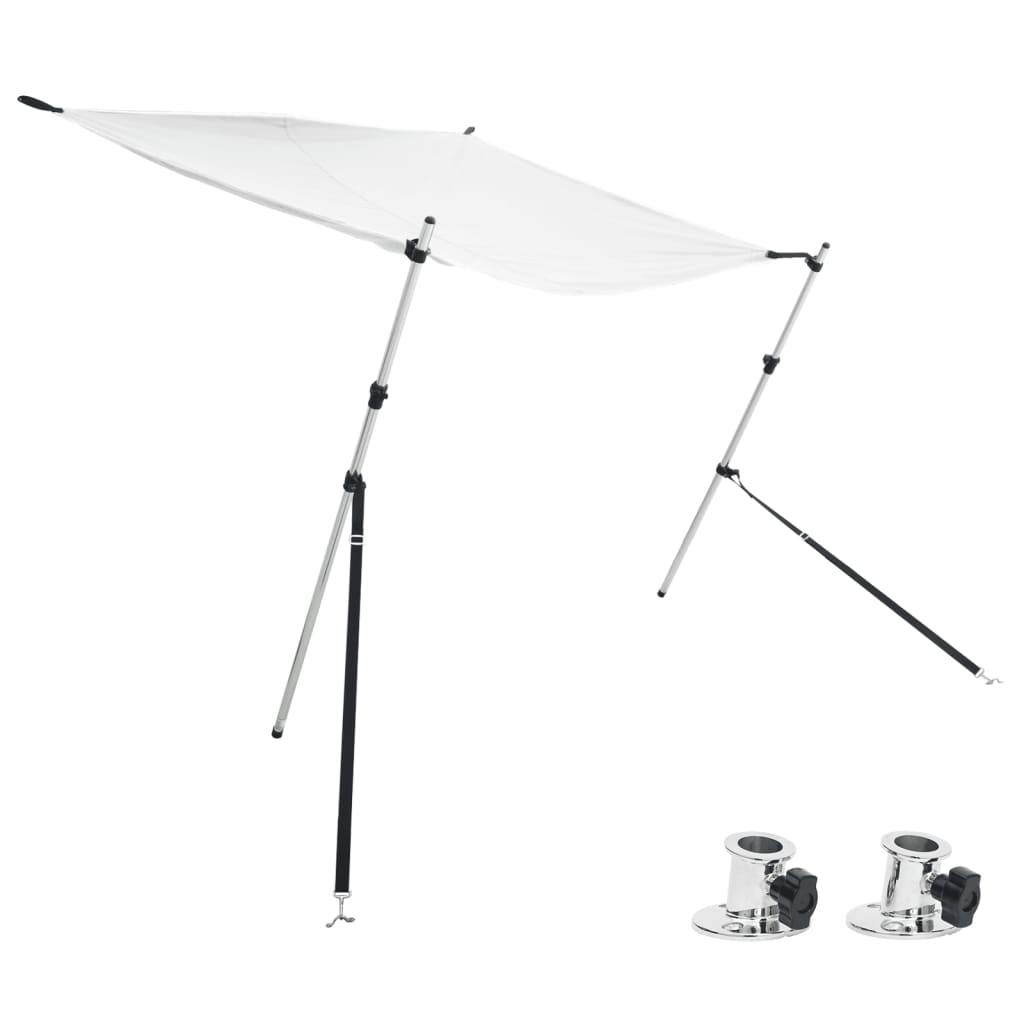 Vidaxl Shadow Tept Set T-Top 174x205x (115-194) cm bela