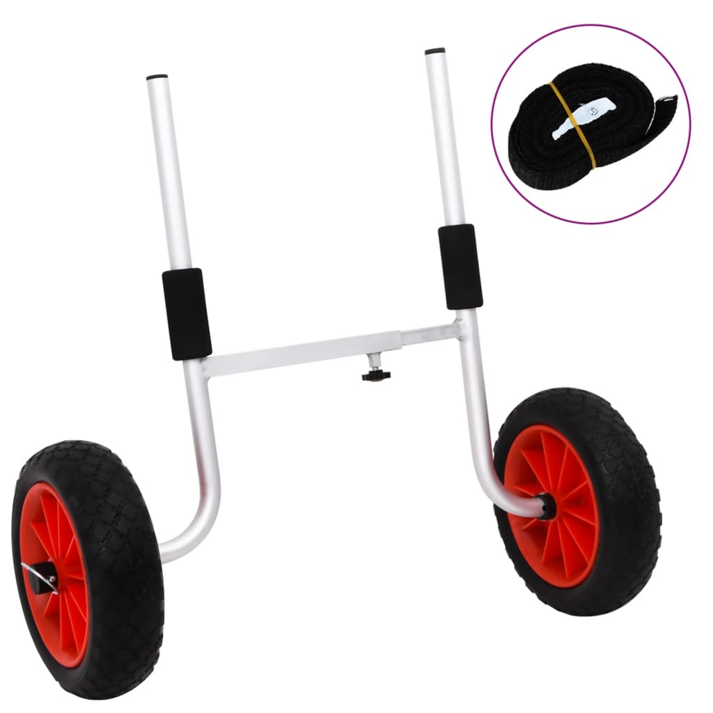 Vidaxl Kayak Trolley 90 kg di alluminio