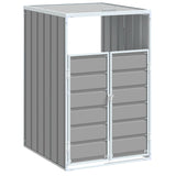 Vidaxl container storage for 1 container 72x81x115 cm steel gray