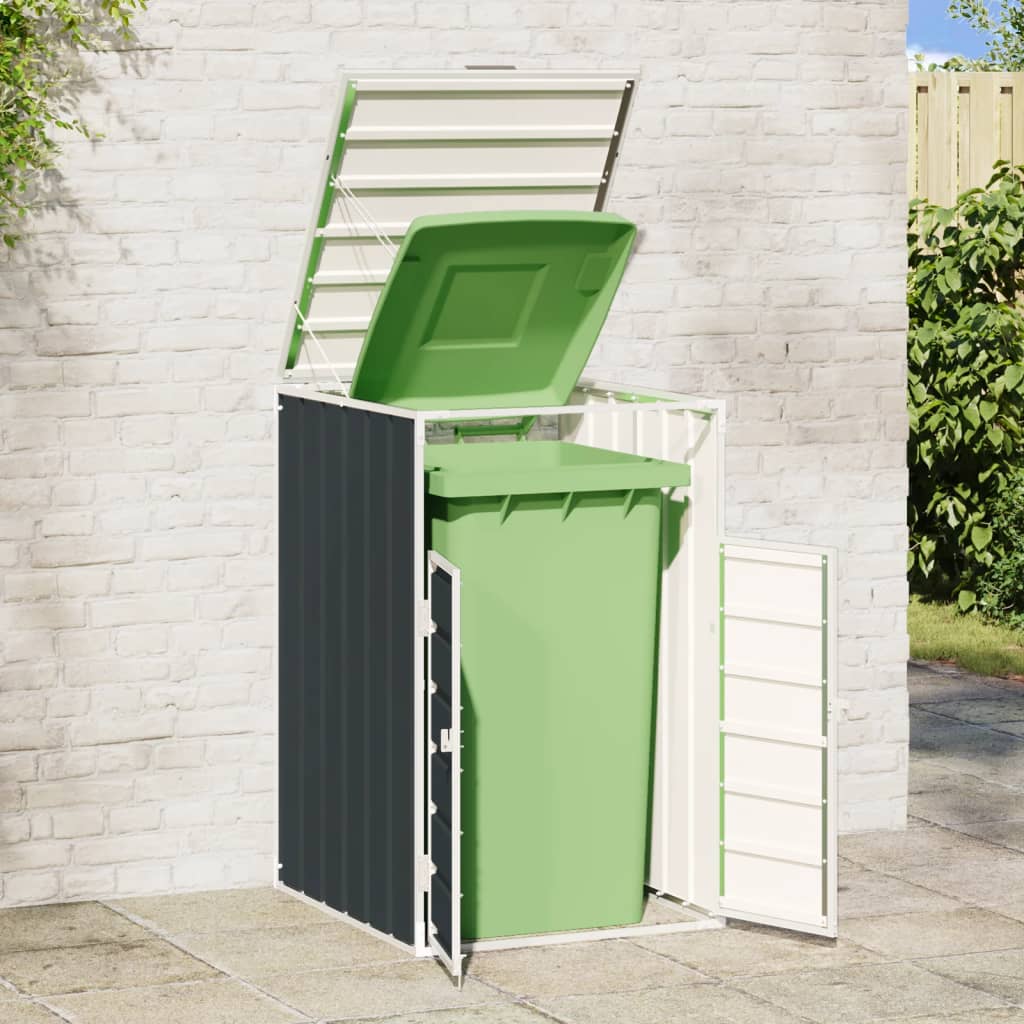 Vidaxl container storage for 1 container 72x81x115 cm steel anthracite