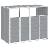 Vidaxl container storage for 2 containers 144x81x113 cm steel gray