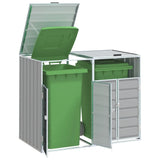 Vidaxl container storage for 2 containers 144x81x113 cm steel gray