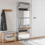 VidaXL shoe cabinet with mirror 5-layer 63x17x169.5 cm concrete price