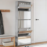 VidaXL shoe cabinet with mirror 5-layer 63x17x169.5 cm concrete price