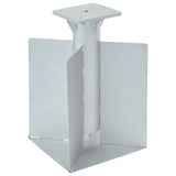 Vidaxl Parasol stopa na ziemi 27,5x27,5x45 cm stalowy kolor srebrny