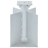 Vidaxl Parasol stopa na ziemi 27,5x27,5x45 cm stalowy kolor srebrny