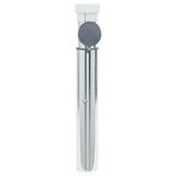 Vidaxl parkolsse Fouss fir Land fir 40-50 mm Stick Aluminium Sëlwer