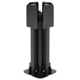 Vidaxl Parasol Foot Collapsible za Ø38 48 mm palica jeklena sijajna črna
