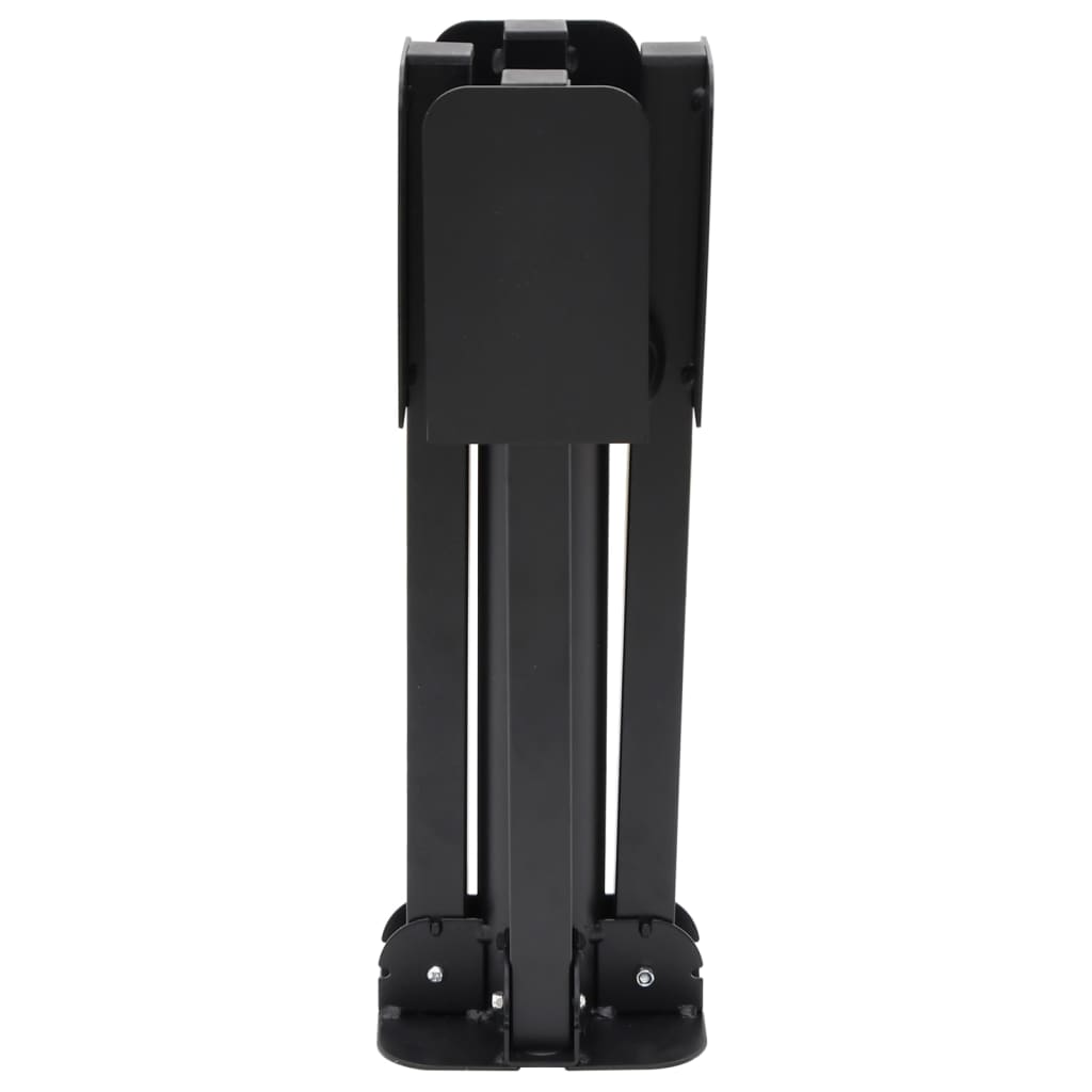 Vidaxl Parasol Foot Collapsible za Ø38 48 mm palica jeklena sijajna črna