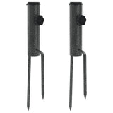 Vidaxl Parasol stoji s flomastrom 2 PCS 9x35 cm pocinkano jeklo