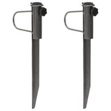 VIDAXL Parasol stoji s flomastrom 2 ST 19x42 cm pocinkano jeklo