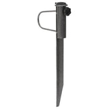 VIDAXL Parasol stoji s flomastrom 2 ST 19x42 cm pocinkano jeklo