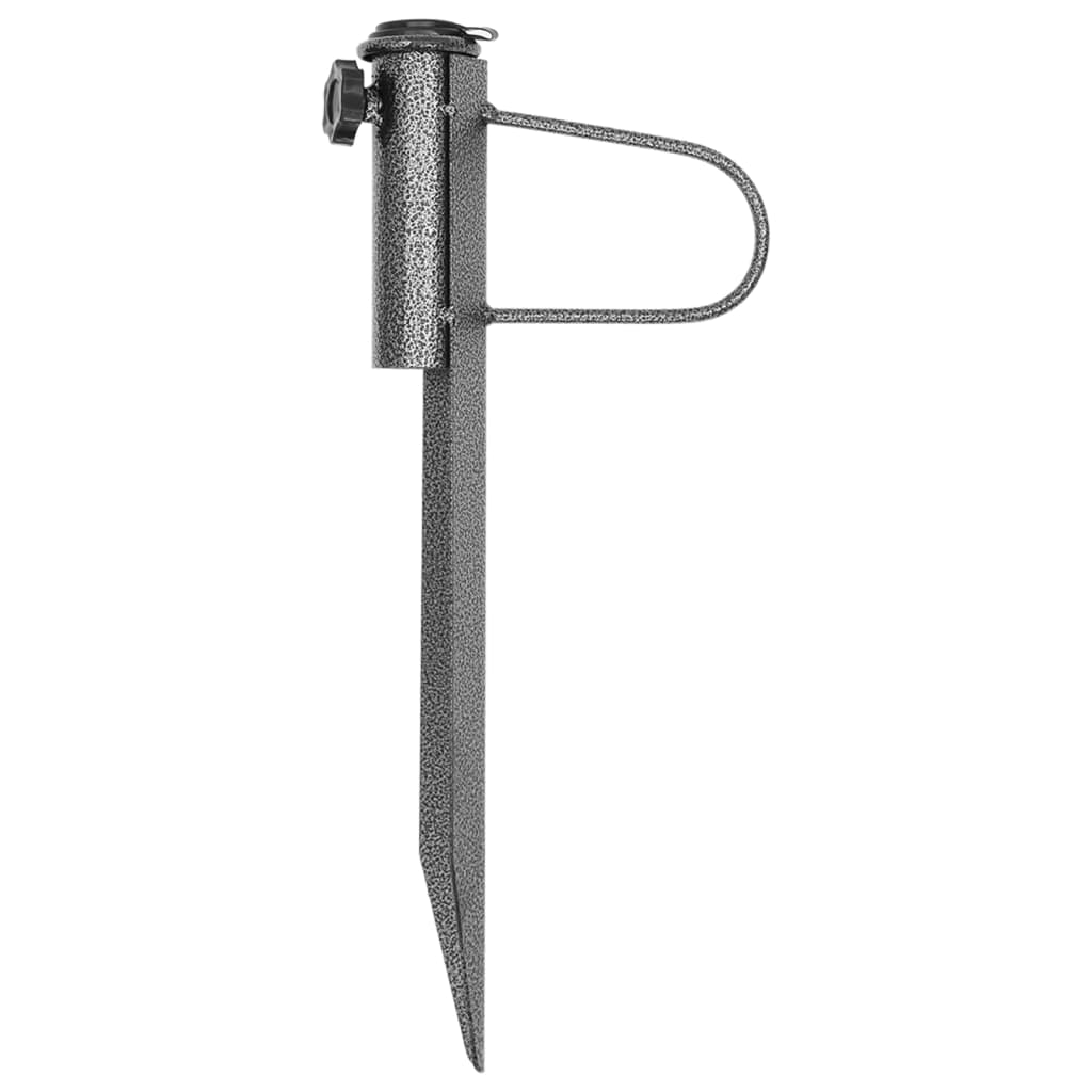 VIDAXL Parasol stoji s flomastrom 2 ST 19x42 cm pocinkano jeklo