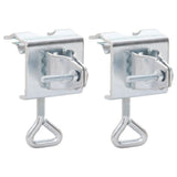 VIDAXL PARASOL PLAME ZA BALKONIJA 2 PCS 32 mm pocinkano jeklo