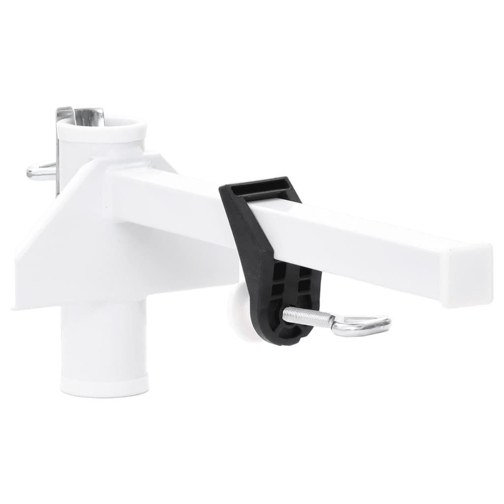 Vidaxl Parasol Mercone per balcone da 38 mm in acciaio bianco